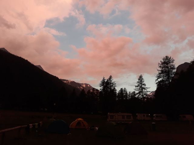 Campeggio - tramonto